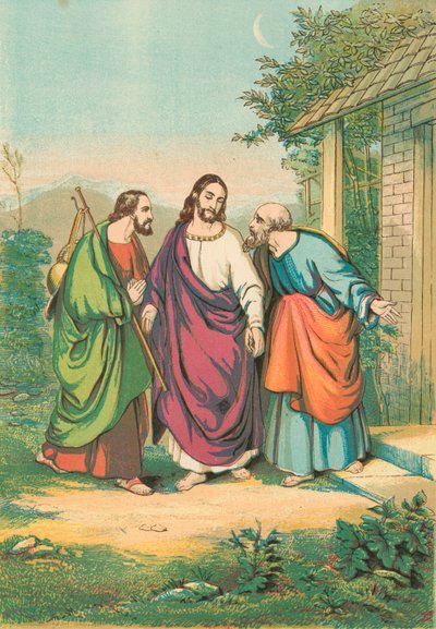 Christus, Johannes und Petrus von English School